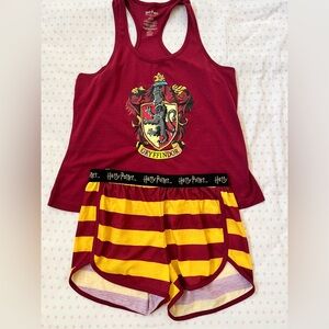 Harry Potter Gryffindor Tank and Shorts Pajama NWOT